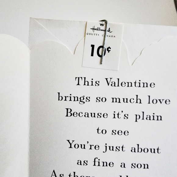 Parents to Son Valentine Card 60's/70's - Picture 4 of 7